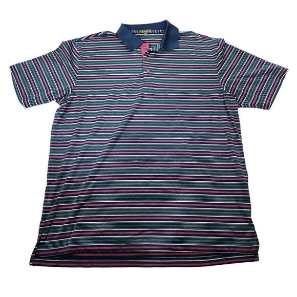 Peter Millar Other - Peter Millar Summer Comfort Mens XL Striped Polo Shirt